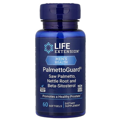 Life Extension, Men's Health, PalmettoGuard®, Saw Palmetto, Nettle Root and Beta-Sitosterol, 60 Softgels