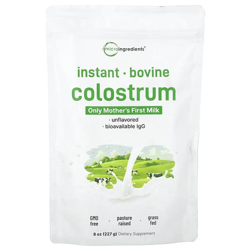 Micro Ingredients, Instant Bovine Colostrum, Unflavored, 8 oz (227 g)