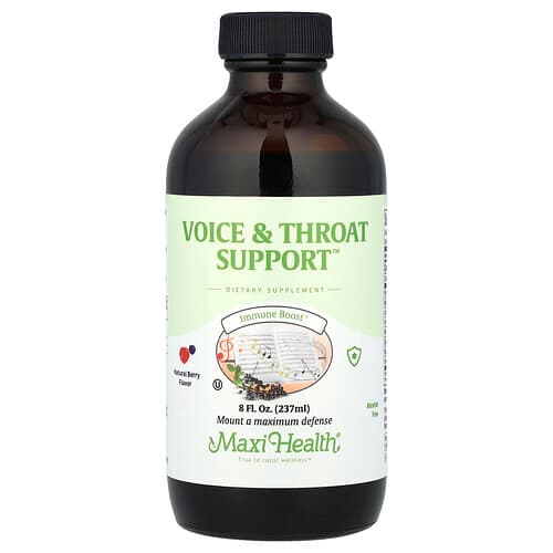 Maxi Health, Voice & Throat Support™, Natural Berry, 8 fl oz (237 ml)