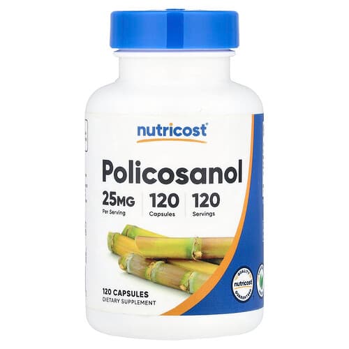 Nutricost, Policosanol, 25 mg, 120 Capsules