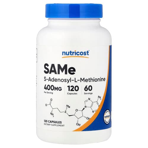 Nutricost, SAMe, 120 Capsules (200 mg per Capsule)