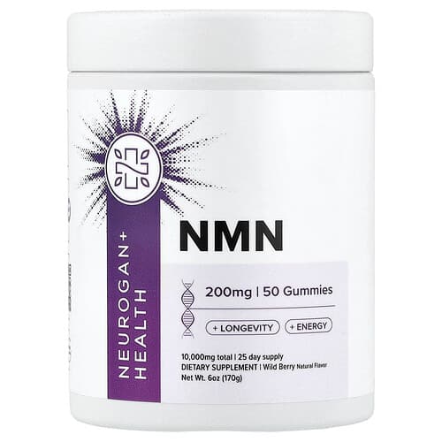 Neurogan Health, NMN Gummies, Wild Berry, 50 Gummies (100 mg per Gummy)