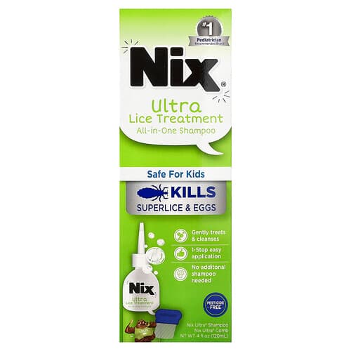 Nix, Ultra Lice Treatment, All-In-One Shampoo, 1 Kit