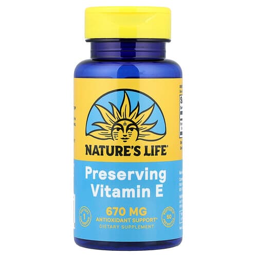 Nature's Life, Preserving Vitamin E, 670 mg, 50 Softgels