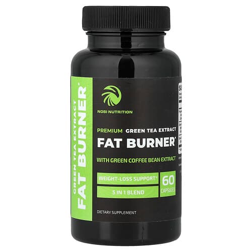 Nobi Nutrition, Fat Burner, Premium Green Tea Extract, 60 Capsules