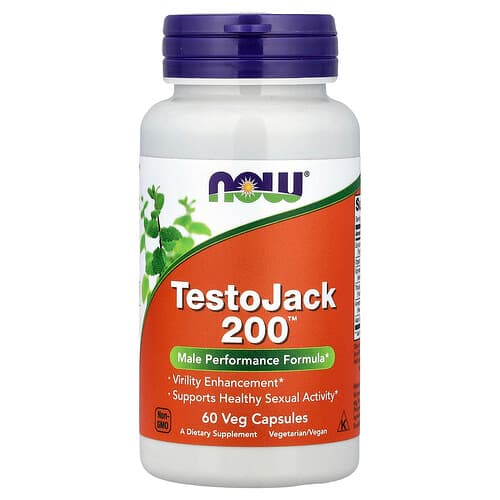 NOW Foods, TestoJack 200™, 60 Veg Capsules