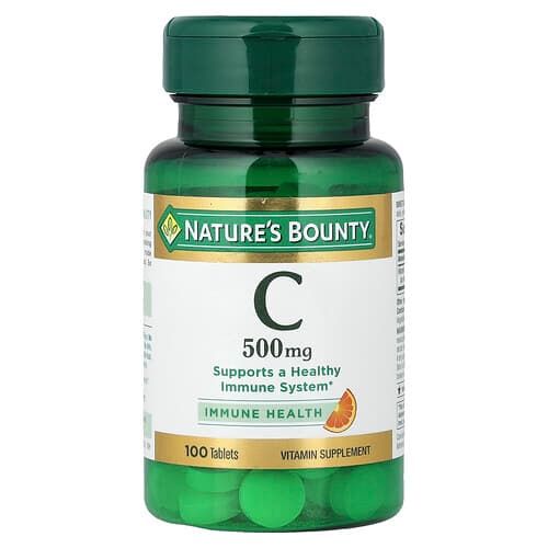 Nature's Bounty, Vitamin C, 500 mg, 100 Tablets