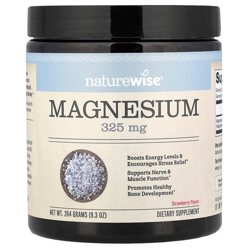 NatureWise, Magnesium, Strawberry, 9.3 oz (264 g)