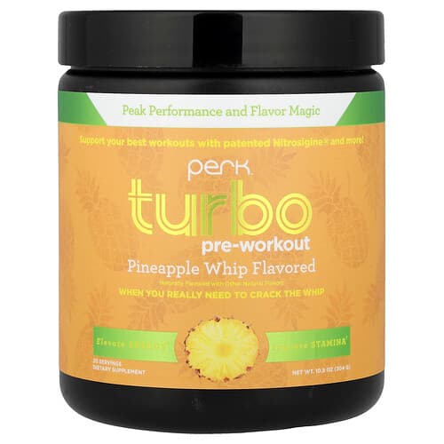Perk Energy, Turbo, Pre-Workout, Pineapple Whip, 10.9 oz (304 g)