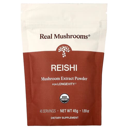 Real Mushrooms, Reishi, Mushroom Extract Powder, 1.59 oz (45 g)