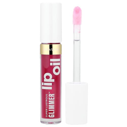 Revlon, Super Lustrous Glimmer™, Lip Oil, 004 Gone Rose, 0.13 fl oz (3.8 ml)
