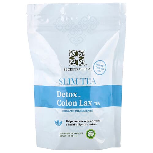 Secrets of Tea, Slim Tea, Detox™ Colon Lax Tea, 20 Tea Bags, 1.47 oz (41 g)