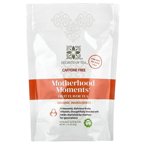 Secrets of Tea, Motherhood Moments®, Fruit, Caffeine Free, 20 Tea Bags, 1.47 oz (41 g)
