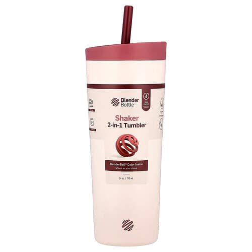 Blender Bottle, Shaker 2-in -1 Tumbler, Sahara Sunset, 24 oz (710 ml)