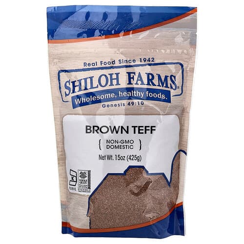 Shiloh Farms, Brown Teff, 15 oz (425 g)