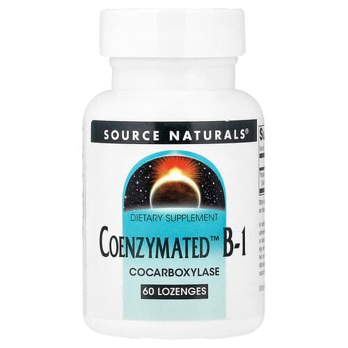 Source Naturals, Coenzymated™ B-1, 60 Lozenges (13 mg per Lozenge)