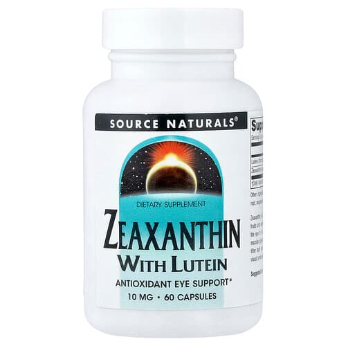 Source Naturals, Zeaxanthin With Lutein, 60 Capsules
