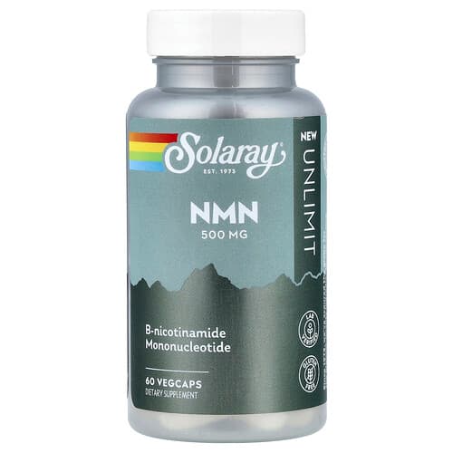 Solaray, Unlimit, NMN, 500 mg, 60 VegCaps