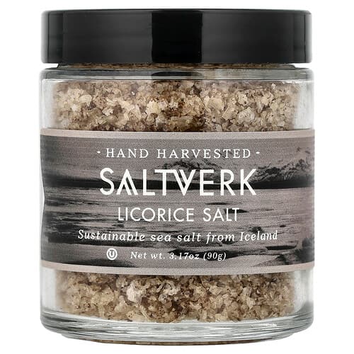 Saltverk, Licorice Salt, 3.17 oz (90 g)
