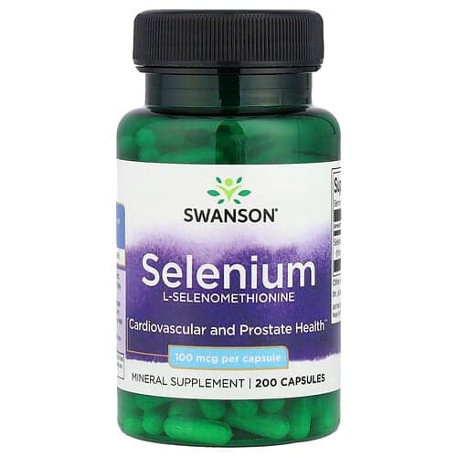 Swanson Vitamins, Selenium, 100 mcg, 200 Capsules