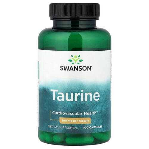 Swanson Vitamins, Taurine, 500 mg, 100 Capsules