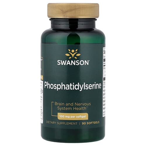 Swanson Vitamins, Phosphatidylserine, 100 mg, 90 Softgels