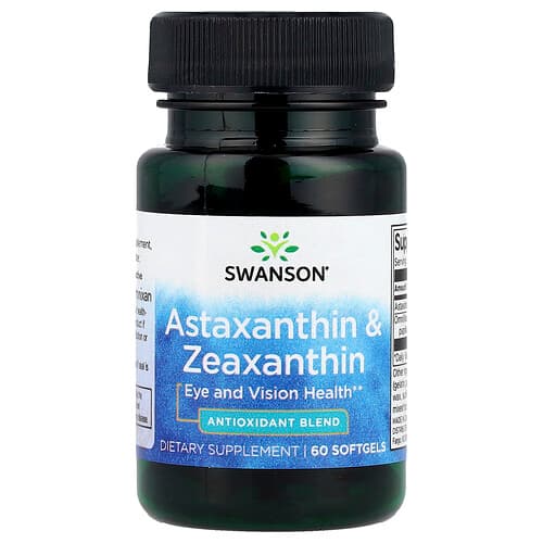 Swanson Vitamins, Astaxanthin & Zeaxanthin, 60 Softgels