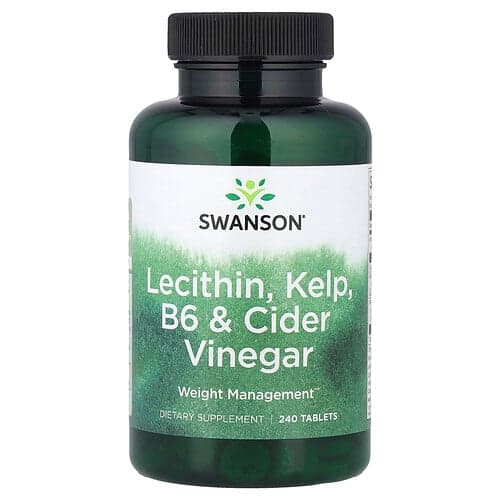 Swanson Vitamins, Lecithin, Kelp, B6 & Cider Vinegar, 240 Tablets