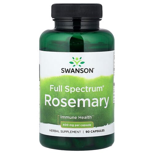 Swanson Vitamins, Full Spectrum® Rosemary, 400 mg, 90 Capsules