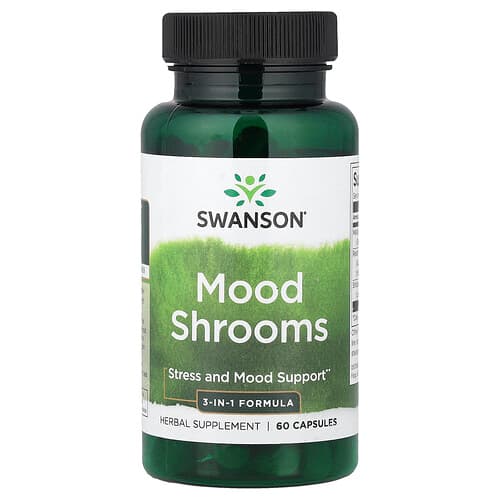 Swanson Vitamins, Mood Shrooms, 60 Capsules