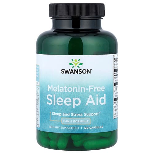 Swanson Vitamins, Melatonin-Free Sleep Aid, 120 Capsules