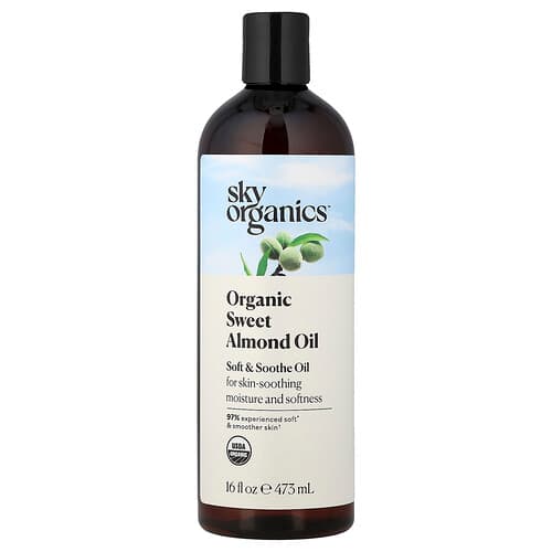 Sky Organics, Organic Sweet Almond Oil, 16 fl oz (473 ml)