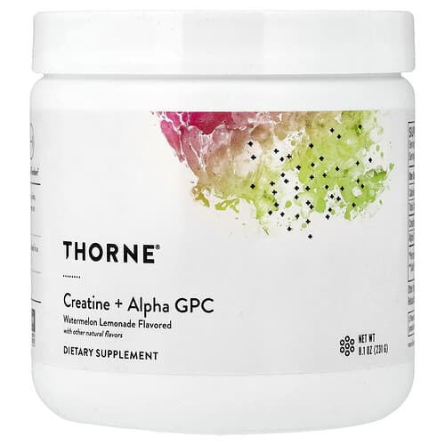 Thorne, Creatine + Alpha GPC, Watermelon Lemonade, 8.1 oz (231 g)