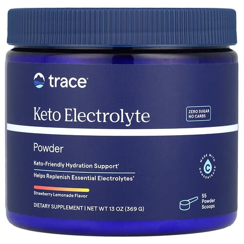 Trace, Keto Electrolyte Powder, Strawberry Lemonade, 13 oz (369 g)
