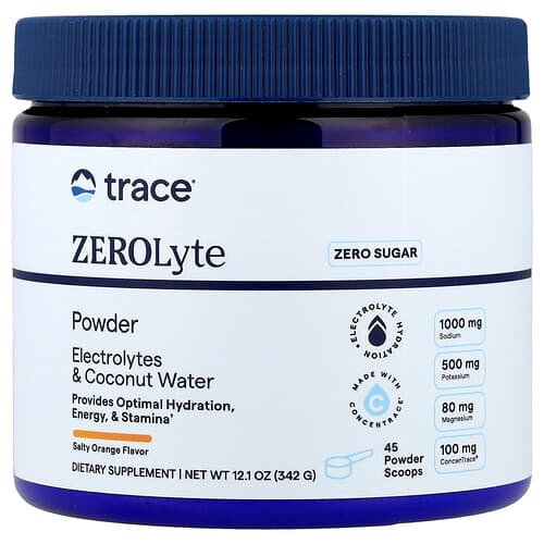 Trace, ZEROLyte Powder, Salty Orange, 12.1 oz (342 g)