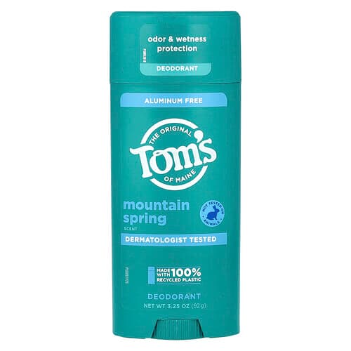 Tom's of Maine, Aluminum Free Deodorant, Mountain Spring, 3.25 oz (92 g)