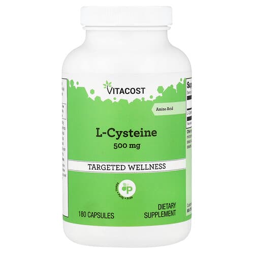 Vitacost, L-Cysteine, 500 mg, 180 Capsules