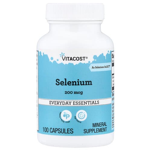 Vitacost, Selenium, 200 mcg, 100 Capsules