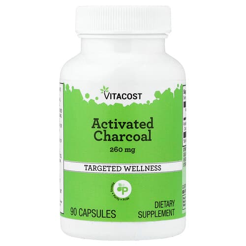 Vitacost, Activated Charcoal, 260 mg, 90 Capsules