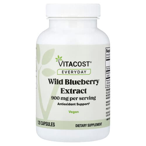 Vitacost, Everyday, Wild Blueberry Extract, 120 Capsules (450 mg per Capsule)