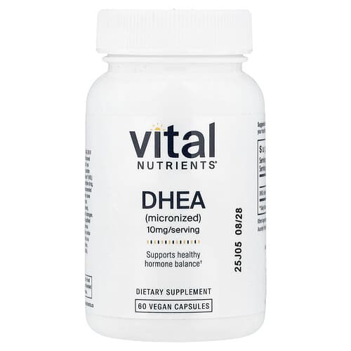 Vital Nutrients, DHEA (Micronized), 10 mg, 60 Vegan Capsules