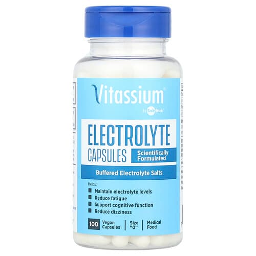 Vitassium, Salt Stick®, Electrolyte Capsules, 100 Vegan Capsules