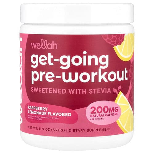 Wellah, Get-Going Pre-Workout, Raspberry Lemonade, 11.9 oz (333 g)