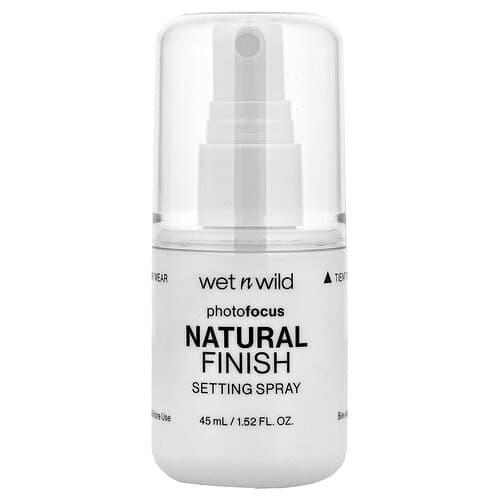 wet n wild, PhotoFocus, Natural Finish Setting Spray, 301A Seal The Deal, 1.52 fl oz (45 ml)