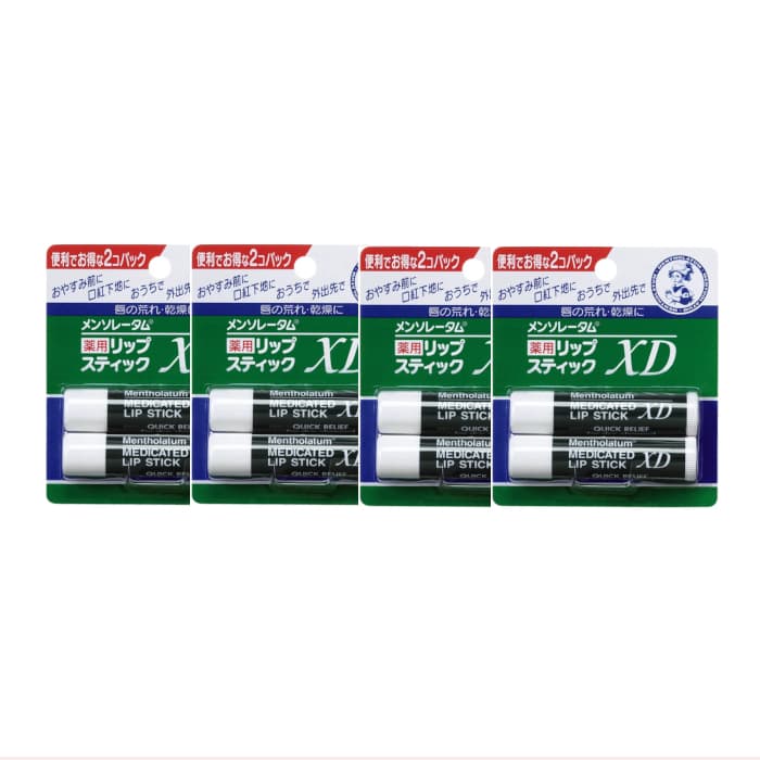 Rohto Mentholatum - Medicated Lip Stick XD - 2 pcs (4ea) Set