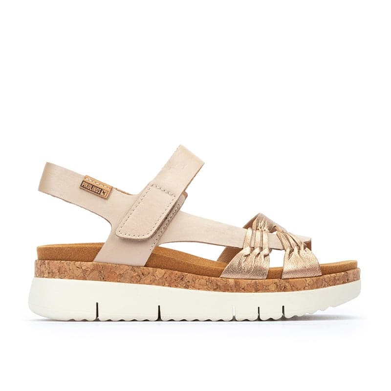 Pikolinos Sandalias cuña de piel PALMA W4N