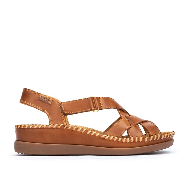 Pikolinos Sandalias cuña de piel CADAQUES W8K